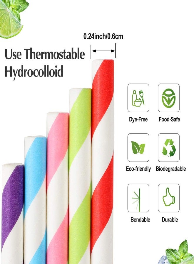Pro Mael Paper Drinking Straws, Flexible Straws for Juices, Shakes, Smoothies, Disposable Straw for Birthdays, Weddings & Party (200 Pack, Assorted Colors) - Image 3